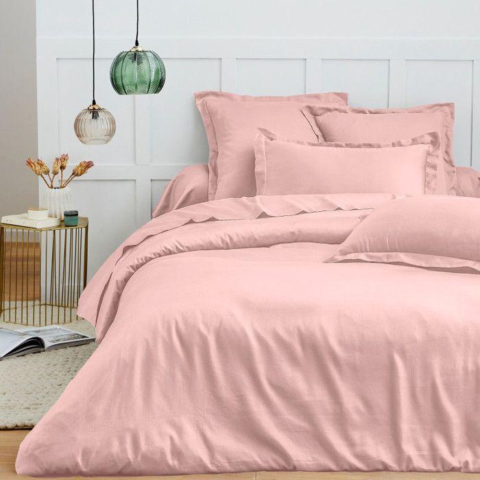 Taie de traversin 45 x 185 cm "Prémium" - Prémium Rose Dragée