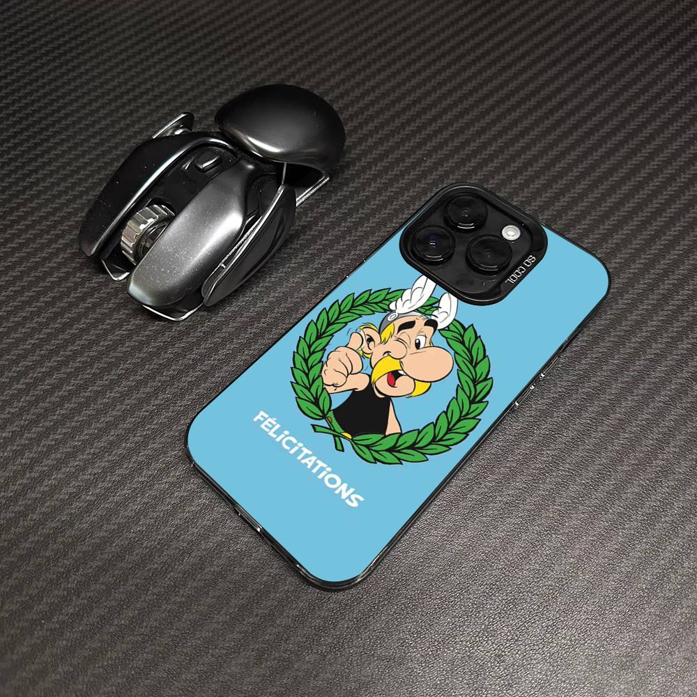 

A-Asterix Y-O-Obelix Phone Case For IPhone 16 15 14 13 12 11 17 Pro MAX Plus Pro Matte Shockproof Cover iPhone 15 pro