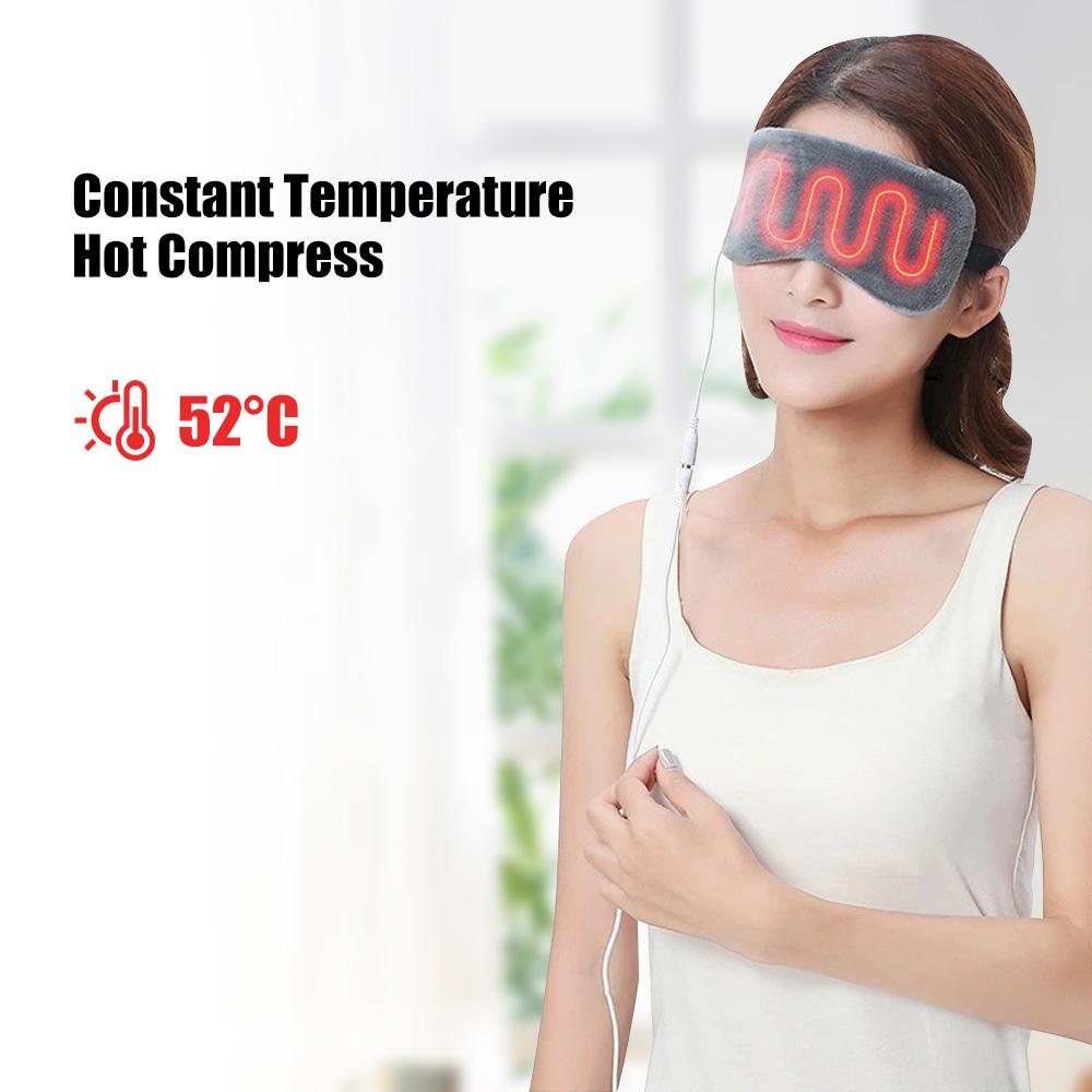 USB Heated Eye Mask for Dry Eyes & Sleep – Warm Compress with Constant Temperature, Dark Circles & Puffiness Heated Eye Mask