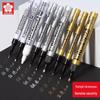 Japan Sakura Gold & White Oil-Based Paint Pen Set for Black Card Art & Drawing