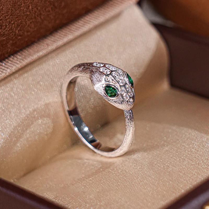 Fashionable Animal Inspired Adjustable Snake Ring For Women Premium Quality Copper Jewelry