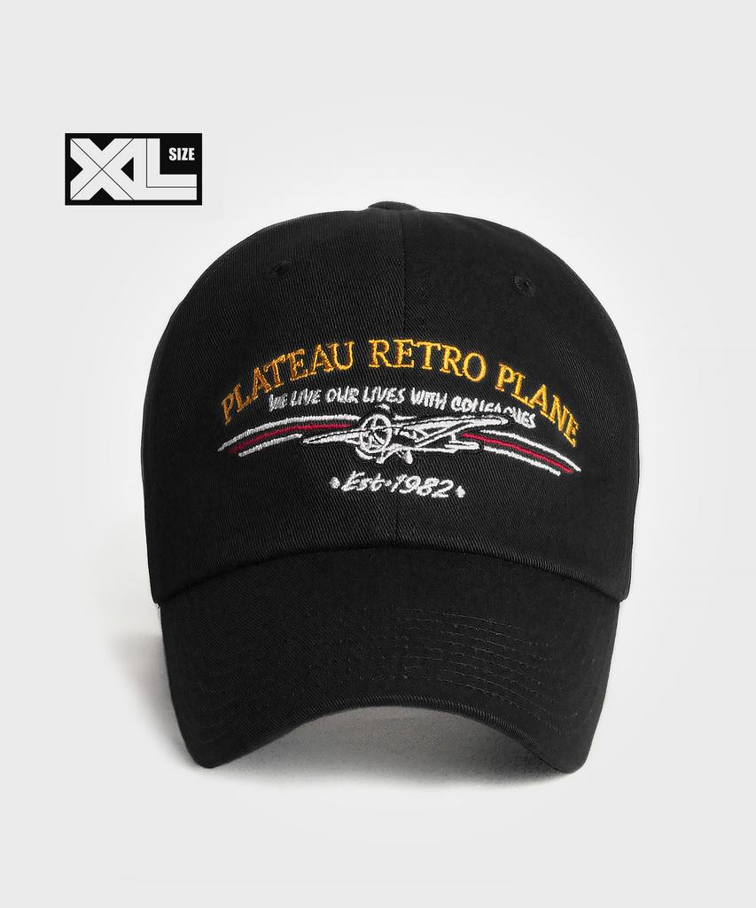 Peullaeto Big Size Ball Cap Xl Plateau Rp Vtg Cap Black