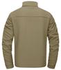 Soft Shell Jacket Outdoor Jacket Climbing Outerwear Cold and Windproof Outerwear with Fleece Ski Wear Khaki 3XL [KEFITEVD] Men's