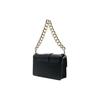 Versace Jeans Couture Gold Baroque Buckle Decorated PU Handheld Shoulder Crossbody Bag Women Bags Black 74VA4BFCZS413899