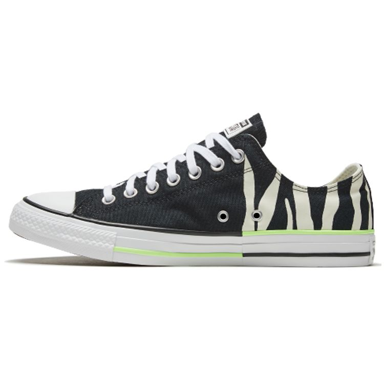 Converse Chuck Taylor All Star Comfortable Low Top Canvas Sneakers Unisex Sneakers Black White Zebra 167667C