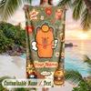 Cute Bear Friends Cafe Theme Quick Dry Beach Towel Custom Name Text Print Large Sand Resistant Towel Beach Vacation