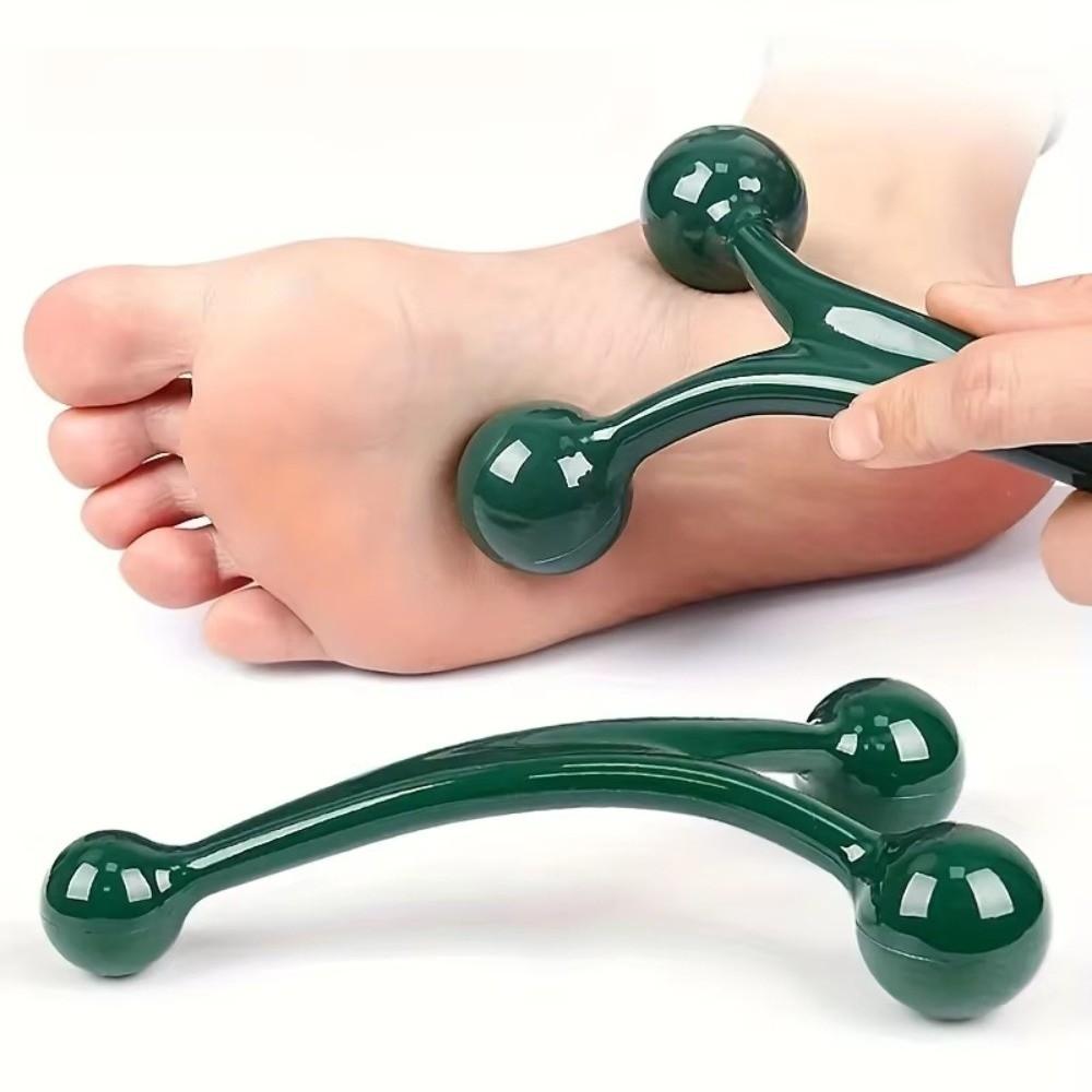 Portable Hand Held Massager Ergonomic Design Muscle Relief Massage Ball Smooth Roller Trigger Pressure Point Tools Office Use