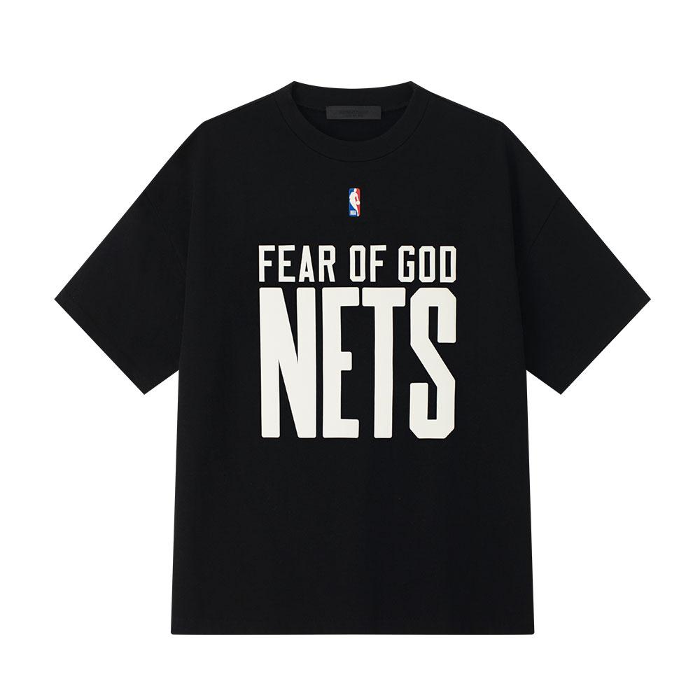Fear of God Essentials Nets 90s Tee Black Men Tops 125NB252024F XS