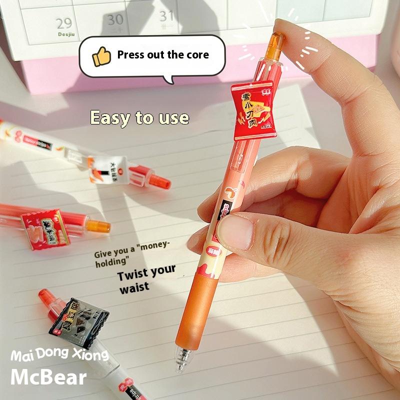 4Pcs 0.5Mm Black Blue Ink Gel Pen School Office Supplies Kawaii Cute Erasable Gel Pen Set Korean Stationery