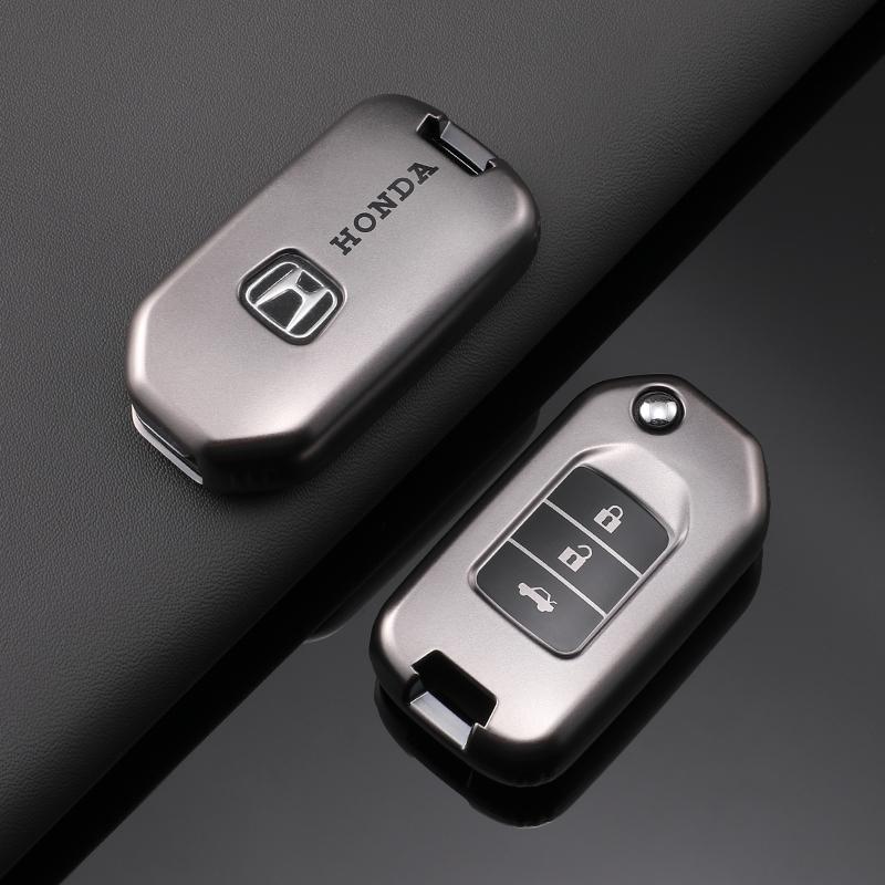 Silver TPU Car Remote Key Case Cover Holder Shell Fob For Honda Civic HRV CRV CR-V XRV Crider Odyssey Pilot Fit Accord 2015-2018
