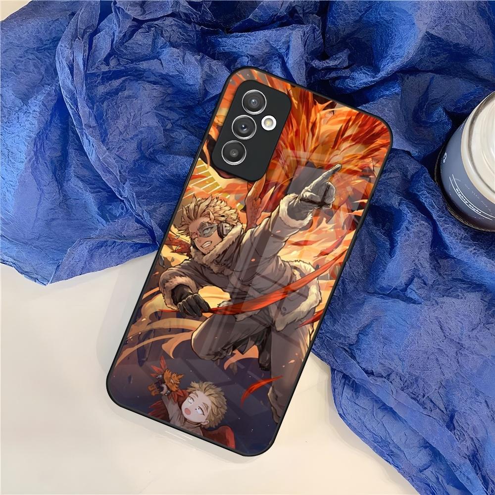 My Hero Academia Hawks Phone Case for Samsung S25 S24 S30 S21 S23 S20 S22 Fe S10 E S9 Note 20 Pro Ultra Plus glass Cover