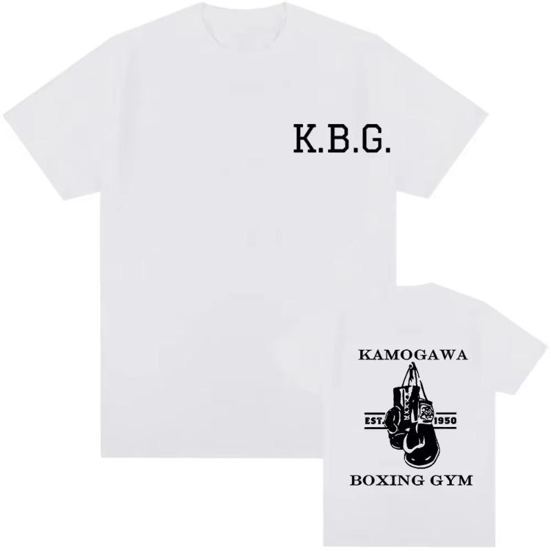 Classic Anime Hajime No Ippo Kamogawa Boxing Gym T-shirt Male Female Makunouchi Takamura KGB Graphic Costume Harajuku Street