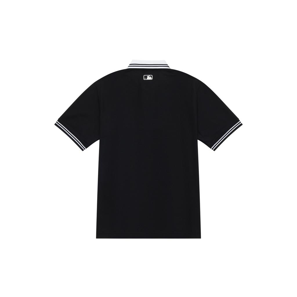 New MLB New York Yankees MLB Basic Logo SS24 Polo Shirt Unisex Black 3APQB0243-50BKS