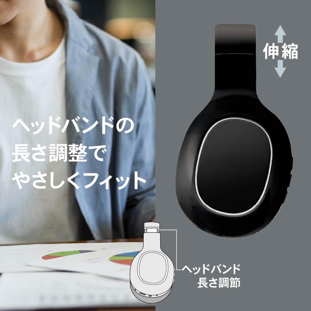 Ohm Denki AudioComm Wireless Bluetooth Stereo Bluetooth Smartphone Smartphone Schwarz OHM Kopfhörer, Kopfhörer, 5.3, Anrufe, Anrufe, Freisprechanrufe,
