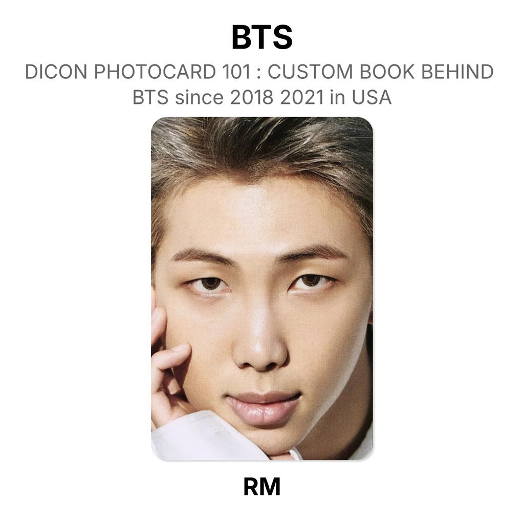 BTS DICON PHOTOCARD 101 : CUSTOM BOOK BEHIND BTS Since 2018 2021 In USA Official Photocard