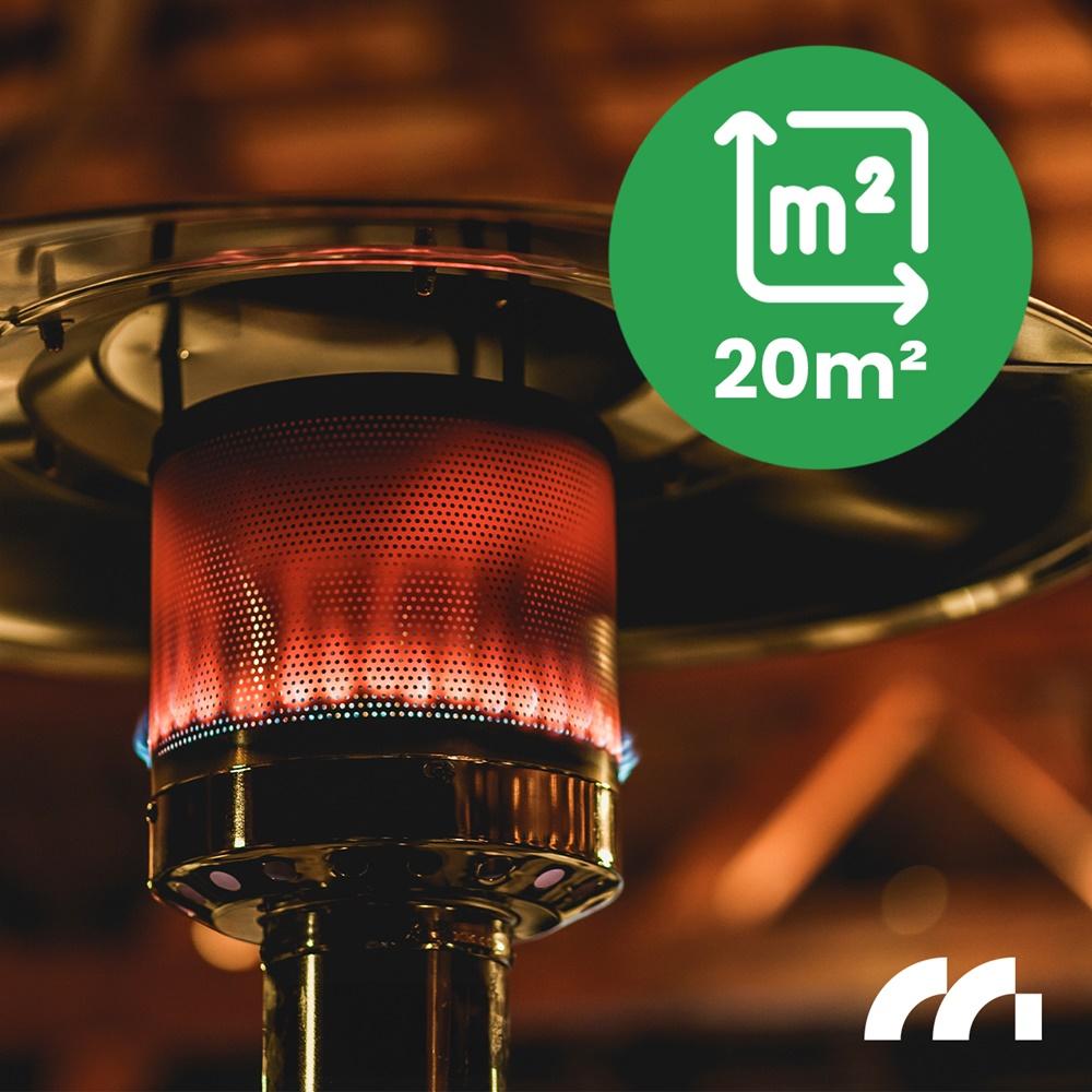 Maltec Zone GH155 13kW Gas Patio Heater with Cover