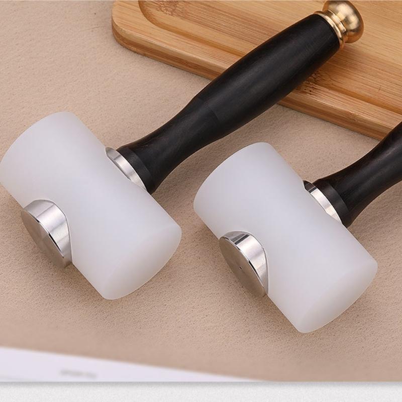 652F Handle Hammer Leathercraft Carving Hammer T-shape Hammer Practical Leather Carving Hammer Leather Craft Tool