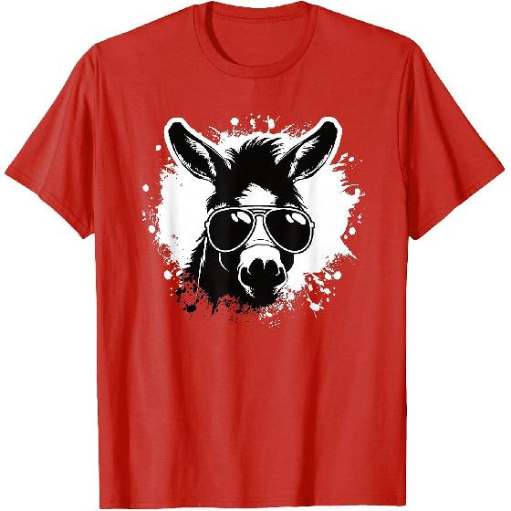 Cool Donkey Sunglasses Funny Donkey Lover Men Boys Kids T-Shirt