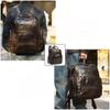 Genuine Leather Premium Layer Cowhide Men's Business Travel Leisure Backpack Computer Bag