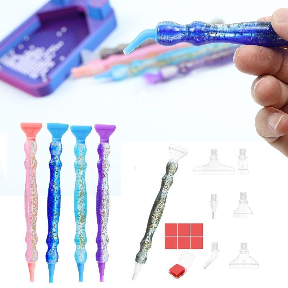 DIY Craft 5D Resin Diamond Painting Pen Multi Placers Point Drill Pens Art Accessories