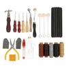 33 Pcs Leather Tools Multifunctional DIY Hand Stitched Leather Sewing Repair Tool Set