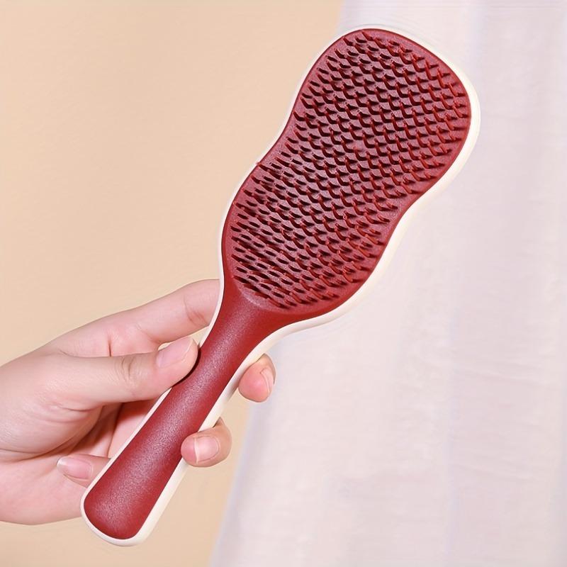 1pc Banana Leaves Design Hairdressing Comb Fluffy Hair Styling Comb Scalp Massage Hair Comb