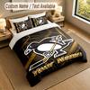 Sada povlečení 1 povlak na přikrývku 2 povlaky na polštář Potisk Pittsburgh Penguins Měkké ložní prádlo Dekorace ložnice