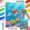 Mermaid Underwater Digital Oil Painting Art Kit Handmade DIY Home Decor Gift