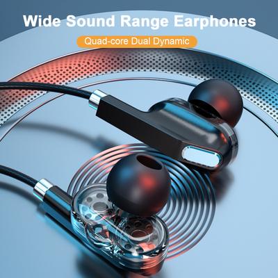 Wired Earphone 3.5mm/Type-C Surround Sound Headphone General Stereo for Vivo for Xiaomi