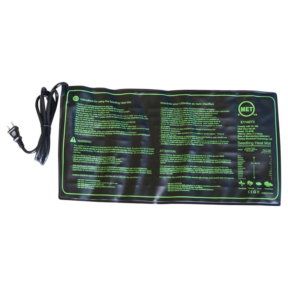 

Коврик электрический тепловой для проращивания семян и рассады, 50x25cm 110V/220V 18W 110V