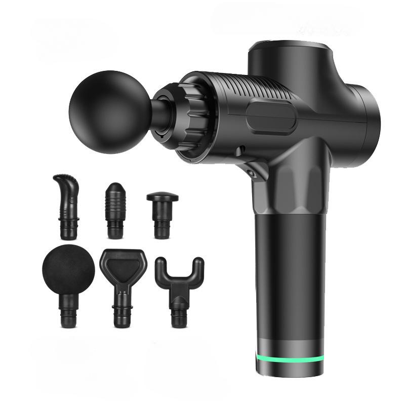 

Многофункциональный профессиональный массажер для йоги и фитнеса, интеллектуальная многоуровневая регулировка, расслабление мышц, ударный фасциальный пистолет чёрный