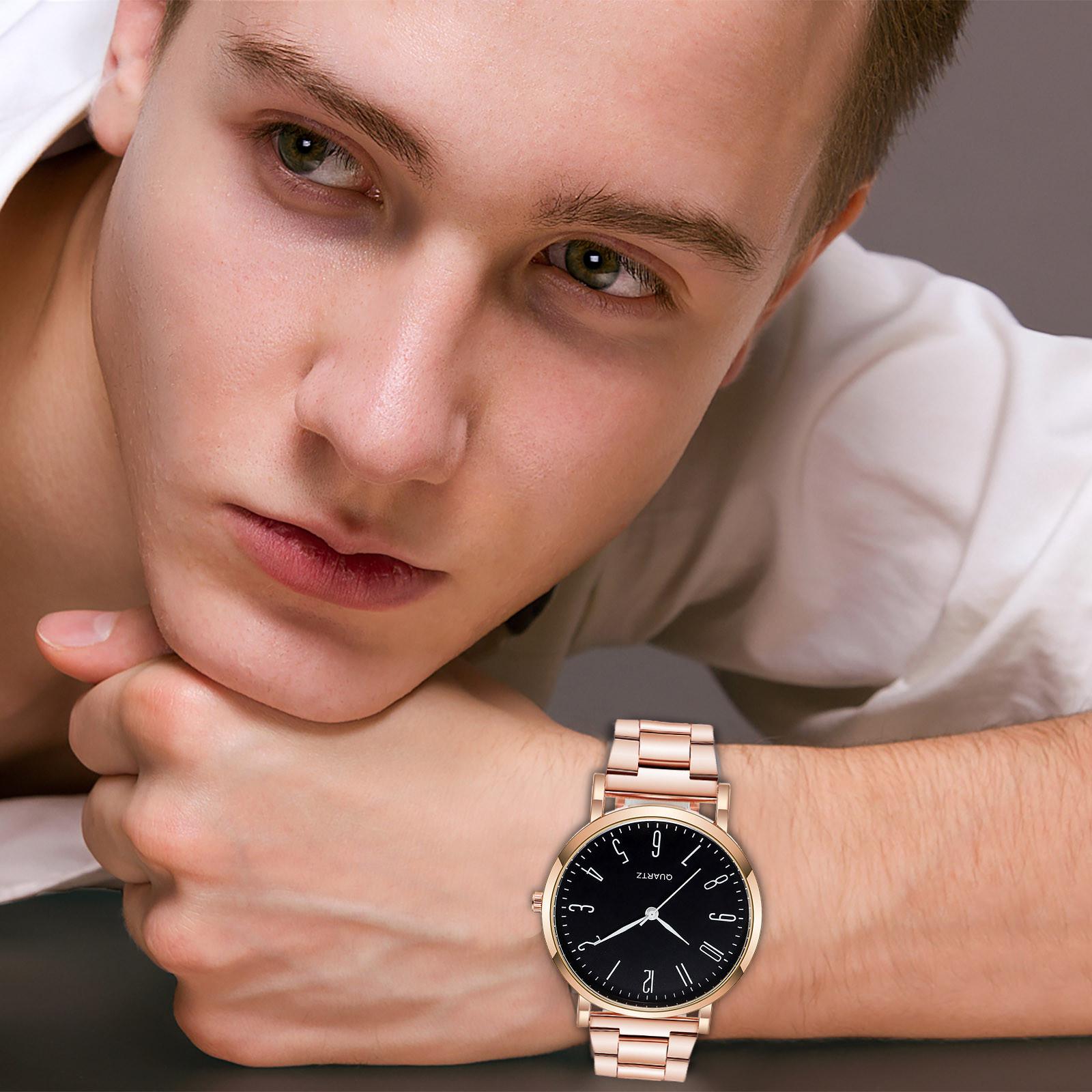 

1596#-8 Watch Men s Steel Band Quartz Watch Men s Watch