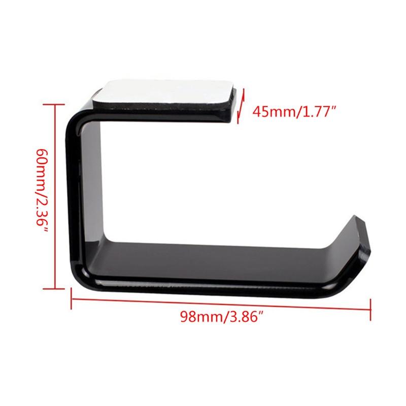 L Shape Computer Headset Stand Earphone Acrylic Display Holder Universal Headphone Wall Mount Hook