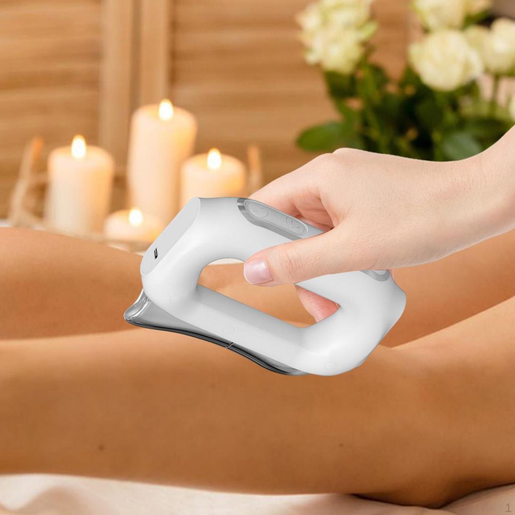 Fascia Massager USB Deep Tissue Vibrating Guasha Scraper for Waist Back Legs