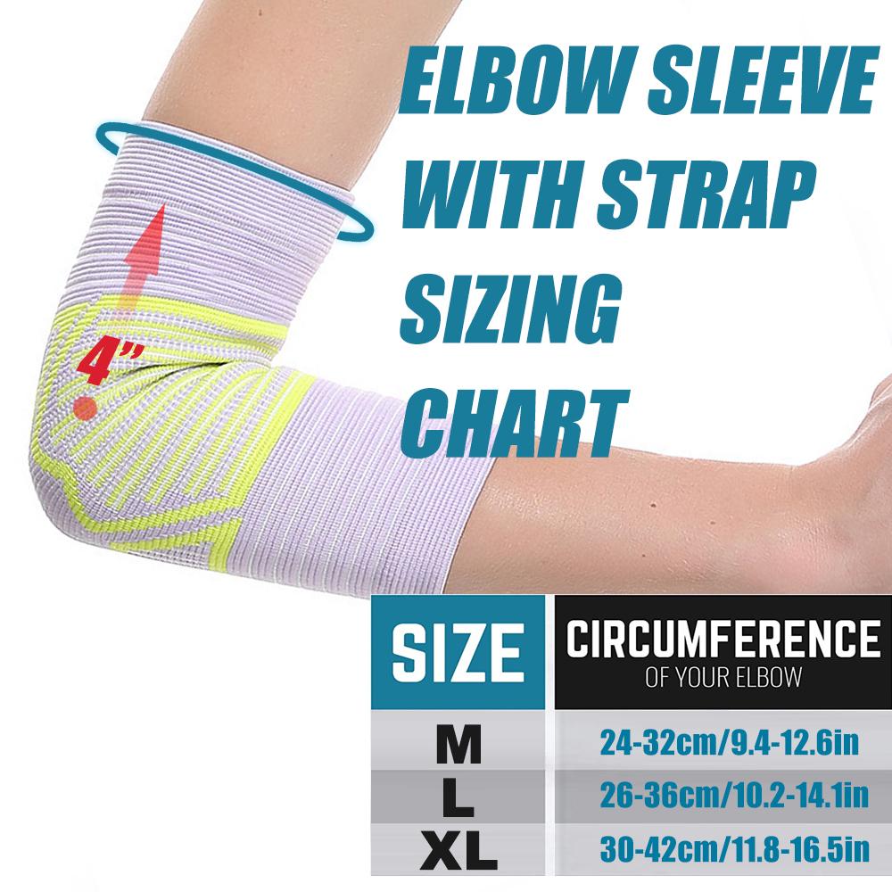 1Pc Elbow Brace Compression Support Sleeve For Men Women Tennis Golf Elbow Pain Relief Work Home Office