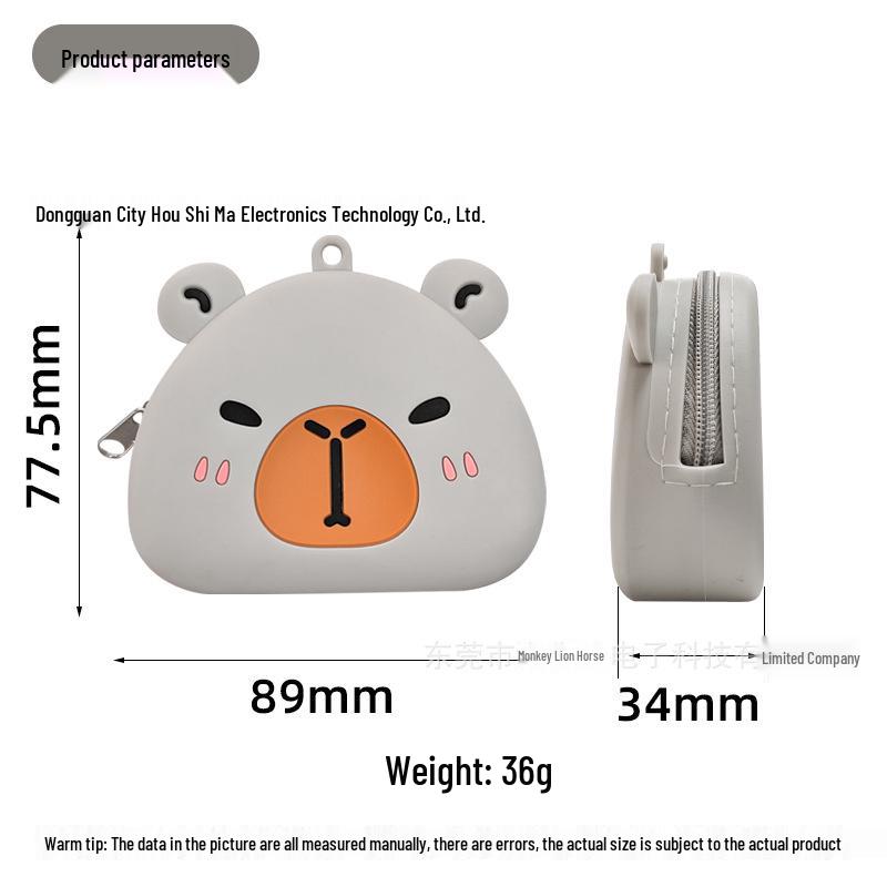 Cartoon Silicone Coin Purse for Girls - Cute Mini Bag for Children