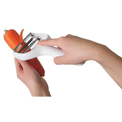 Pearl Metal Cabbage Peeler, Double, Made in Japan, White, Gadgetcon CC-1190