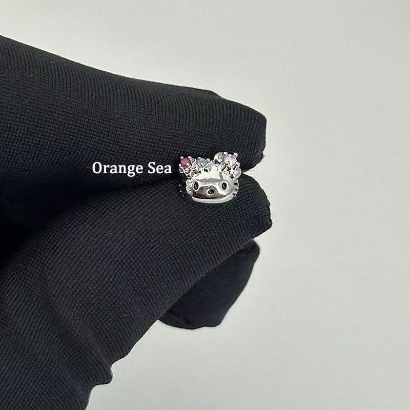 

Super Wai Kt CollectionShu Sweet Cool Spice Girl Ear Bone Cochlear Nail Cute Cat Earrings Earrings