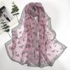 1Pcs Chiffon Georgette Silk Scarf Elegant Bandana Scarf Durable Headband Shawl  Summer Beach