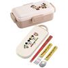 Skater Bento Box Disney Mickey Mouse & Friends Cooking 530ml Antibacterial Fluffy Dome Lid for Women Made in Japan PFLB6AG-A