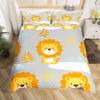 New Cute Farm Animals Duvet Cover King Size Cartoon Sheep Quilt Cover for Kids Boys Girls Teens Cute Animal Bed Set 3 Piece Set