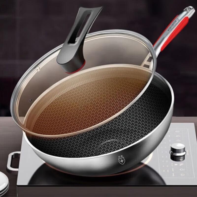KBH Titanium Honeycomb Non-Stick Wok