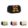 Dinosaur Chicken Nugget Double Layer Pencil Case With Nylon Material For Students And School Supplies