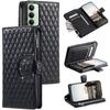 For Xiaomi Redmi 15 5G (EU) (171mm)/4G (EU) (171mm) Case Zipper Pocket Glitter Leather Phone Cover with Wrist Strap
