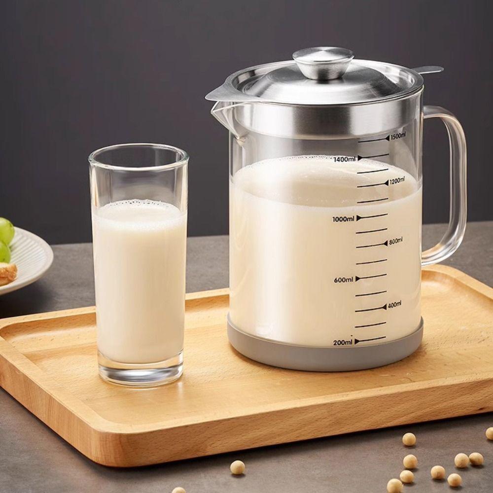 1L/1.5L Capacity Kitchen Seasoning Tank Heat-Resistant Oil Filter Container  Restaurant