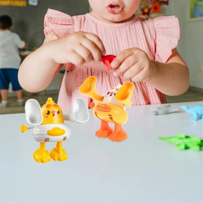 VANZACK Aufzieh-Huhn Für Plastik-Uhrwerk-Küken Mit Purzelbaum-Aktion Für Partygeschenke Und Lernaktivitäten