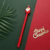 8/ 20PCS Cartoon Santa Claus Xmas Tree Deer Pen Merry Christmas Gifts 0.5mm Black Stationery Writing Tool Graduation Season Back To School
