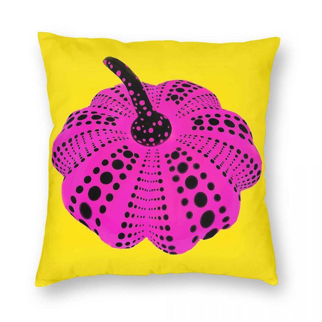 Polka Dot Pumpkin Square Pillowcase Polyester Linen Velvet Creative Zip Decorative Pillow Case Sofa Cushion Cover