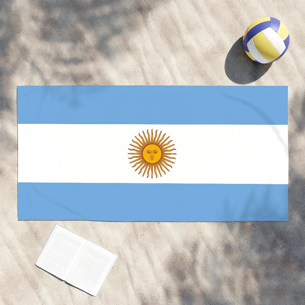 Bandiera dell'Argentina Asciugamano Morbido Leggero Anti-Sabbia Grande Asciugamano da Spiaggia Asciugatura Rapida Bagno Sport Famiglia