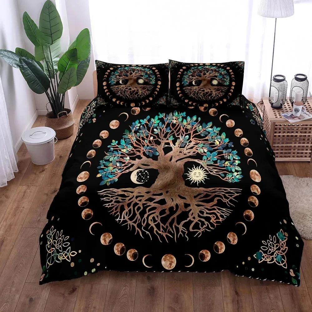 Yggdrasil Tree Of Life Duvet Cover Set King Queen Double Twin Single Bed Linen Set Customized Quilt Cover
